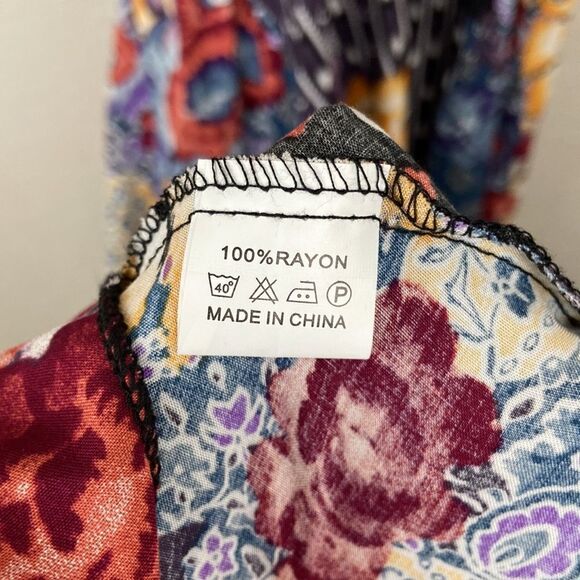 Anthropologies JAASE Boho Floral Maxi Dress size XS - Picture 9 of 9